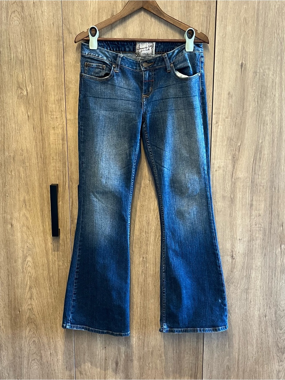 Y2K Low Rise Faded American Rag Cie Super Flare Jeans 9R Juniors